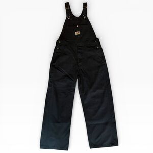 Ben Davis Black Bib Overalls Size 36 Workwear Carpenter Utility Bib